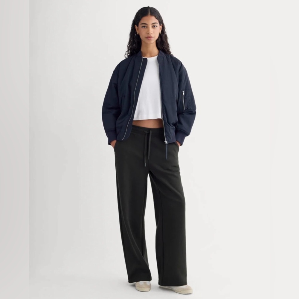 Everlane Luxe Fleece Wide-Leg Sweatpant